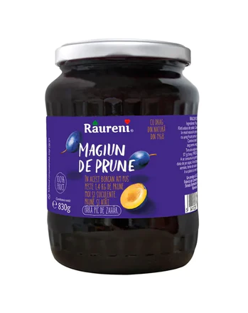 Râureni Plum Jam – Magiun de Prune (Large & Small Jar)