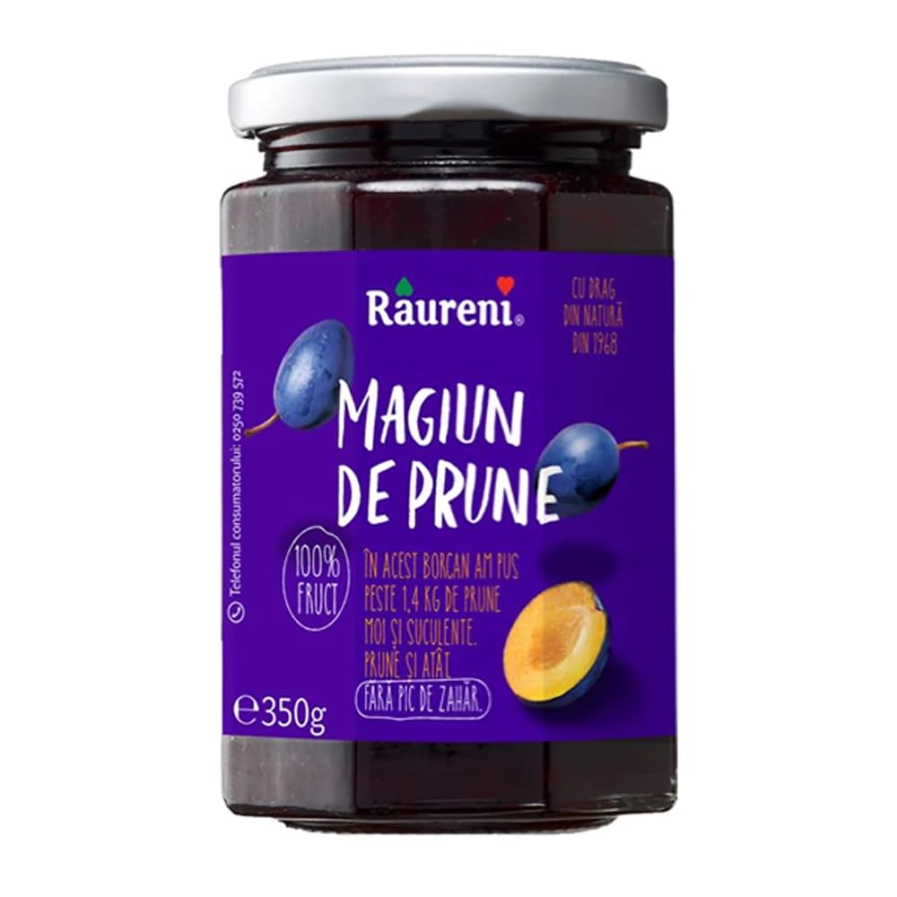 Râureni Plum Jam – Magiun de Prune (Large & Small Jar)