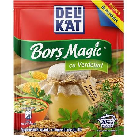Delikat Borș Magic – Original / Verdețuri / Legume / Smântână – Instant Sour Soup Mix (Romanian Bors Powder)