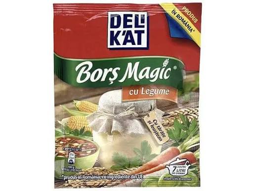 Delikat Borș Magic – Original / Verdețuri / Legume / Smântână – Instant Sour Soup Mix (Romanian Bors Powder)
