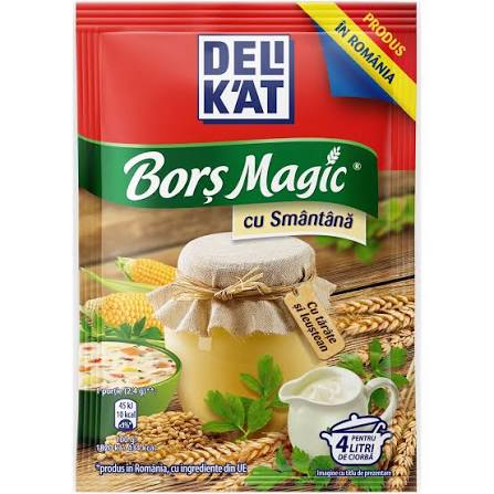 Delikat Borș Magic – Original / Verdețuri / Legume / Smântână – Instant Sour Soup Mix (Romanian Bors Powder)