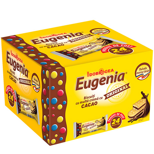 Eugenia – Original / Cacao – Biscuiți Sandwich cu Cremă (Sandwich Biscuits with Cream)