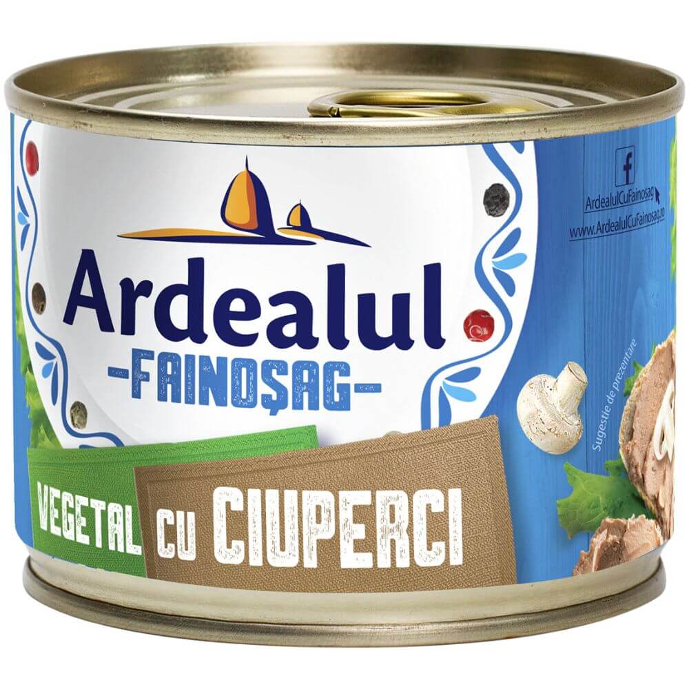 Pate Vegetal cu Ciuperci / Vegetable Spread with Mushrooms – Ardealul Fainoșag