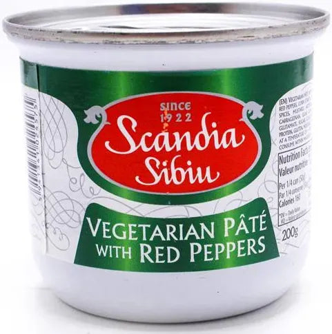 Pate Vegetarian – Ciuperci / Ardei / Hribii – Vegetarian Pâté – Mushrooms / Red Peppers / Porcini – Scandia Sibiu
