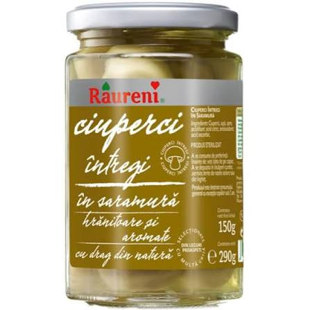 Ciuperci în Saramură – Tăiate / Întregi – Mushrooms in Brine – Râureni