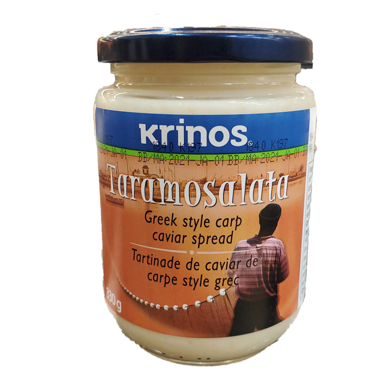Taramasalata Krinos – Pastă de Icre de Crap în Stil Grecesc 300g / Krinos Taramasalata – Greek Style Carp Caviar Spread 300g