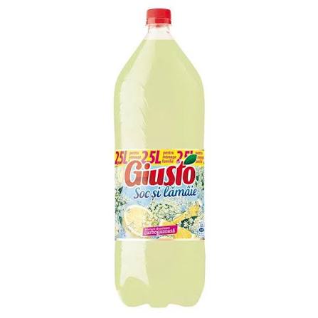 Giusto Soc și Lămâie/Elderflower & Lemon Drink 2.5L