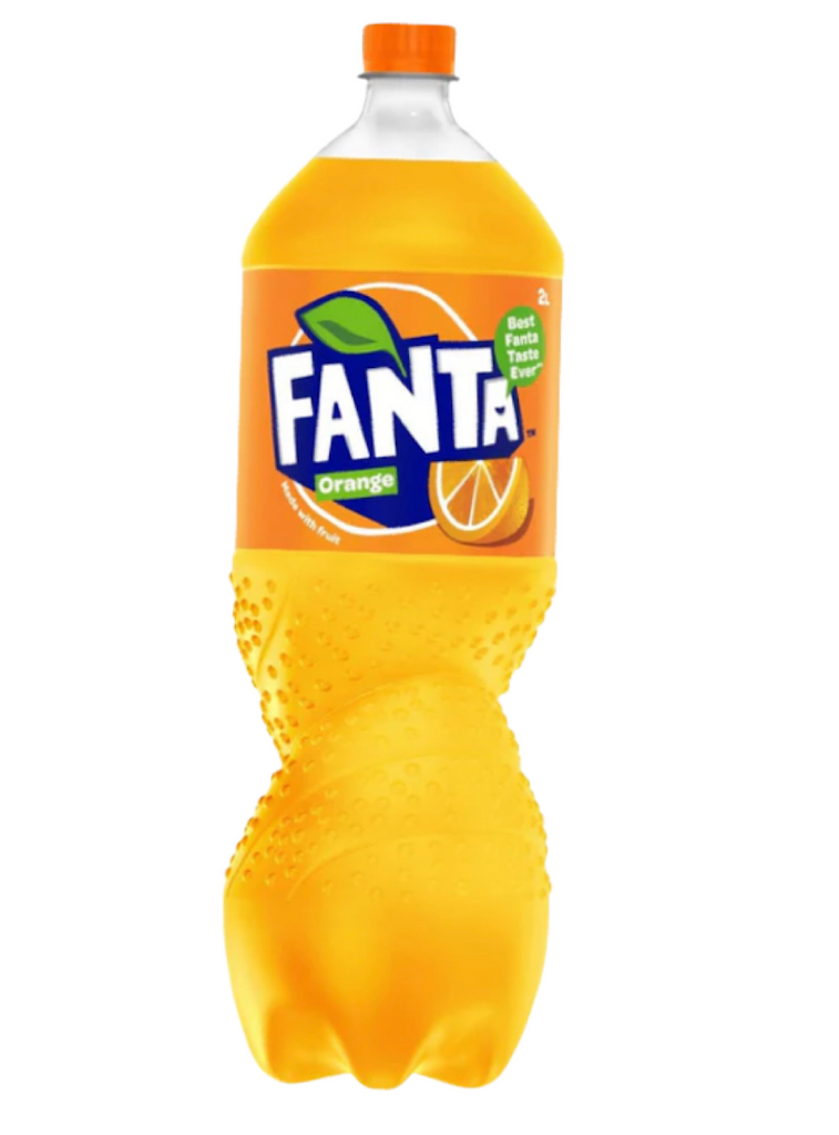 Fanta Orange/Orange Flavoured Soft Drink 2L