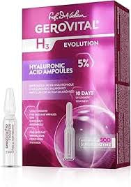Fiolă Acid Hialuronic 5% – Gerovital H3 Evolution / Gerovital H3 Evolution Hyaluronic Acid Ampoules 5% – 10 Days Treatment