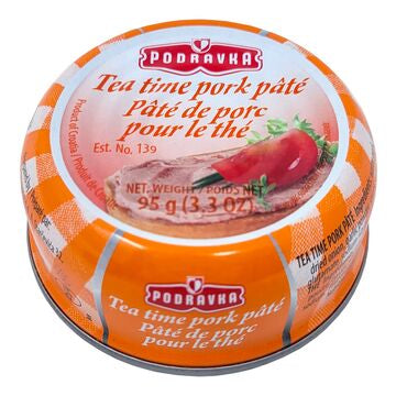 Podravka Pate – Pork / Tea Time Pork Pâté (95g)
Pate Podravka – Porc / Porc pentru Ceai (95g)