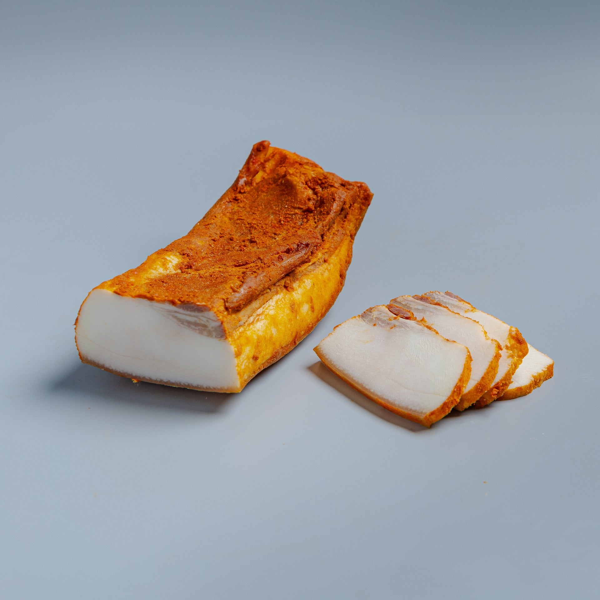 Slănină Afumată cu Boia /Smoked Pork Belly with Paprika