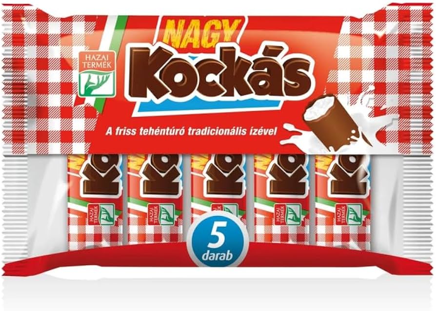 NAGY Kockás – Baton cu brânză dulce glazurat / Sweet Cheese Glazed Bars – 5 Pack
