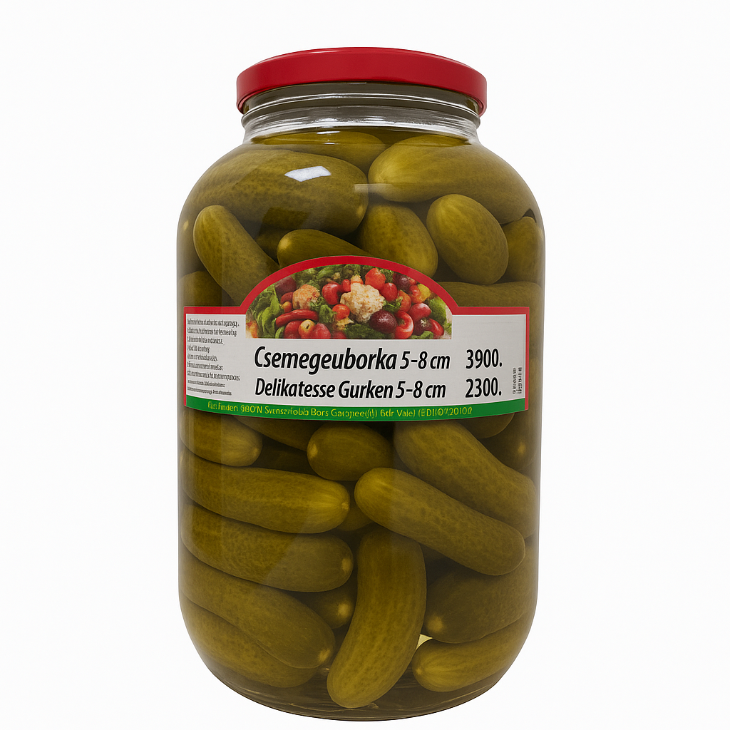 Castraveți murați Szebeldedi 5–8 cm / Szebeldedi Pickled Cucumbers 5–8 cm – 4.25L