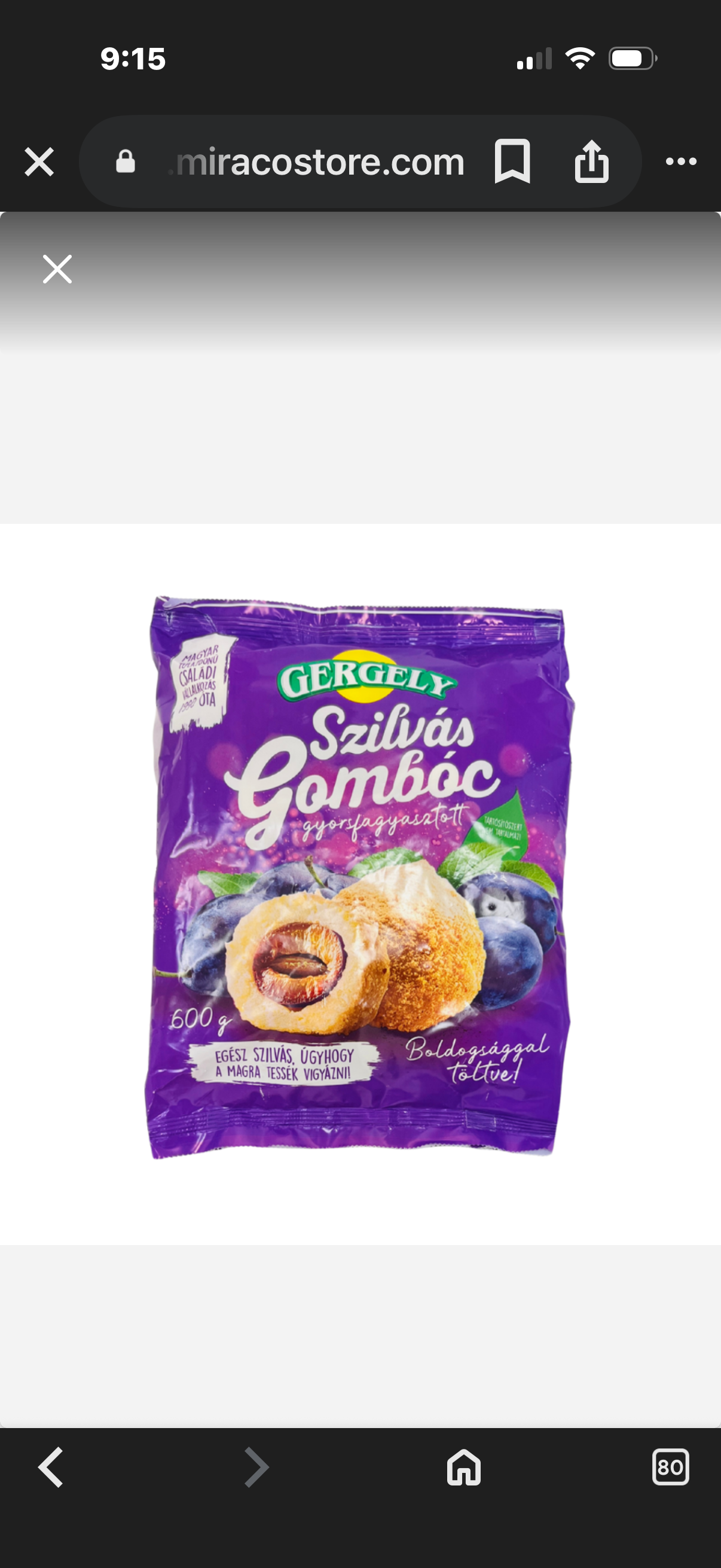 Gomboți cu prune – Plum Dumplings (Frozen) – 500g