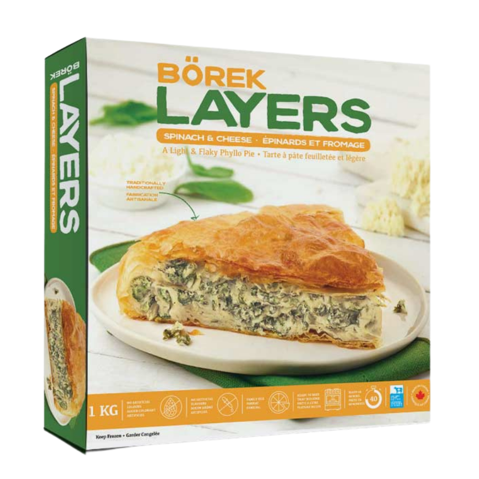 Börek cu Spanac și Brânză / Börek Layers – Spinach & Cheese (1kg)