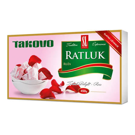 Rahat (Ratlokum) cu Nucă & Trandafir – Takovo / Turkish Delight with Walnuts & Rose – Takovo
