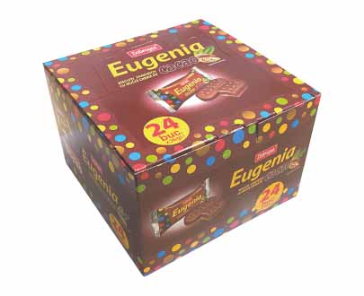 Eugenia Biscuiți Cacao – Cutie 24 Bucăți / Eugenia Cocoa Biscuits – Box of 24 Pieces