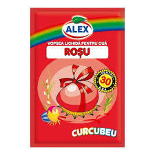 Vopsea Lichidă pentru Ouă ALEX – Roșu, Verde, Albastru, Galben (30 Ouă) / ALEX Liquid Egg Dye – Red, Green, Blue, Yellow (30 Eggs)