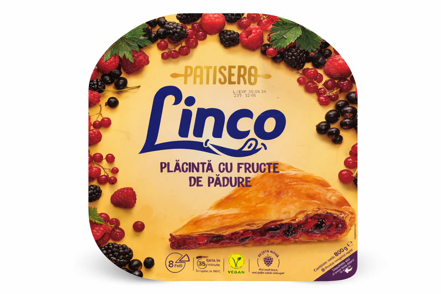 Plăcintă cu Fructe de Pădure Linco – 800g / Linco Forest Fruit Pie – 800g