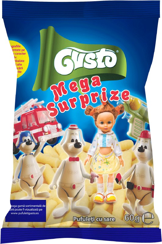 Pufuleți Gusto cu Jucărie / Gusto Puffs with Toy – 60g